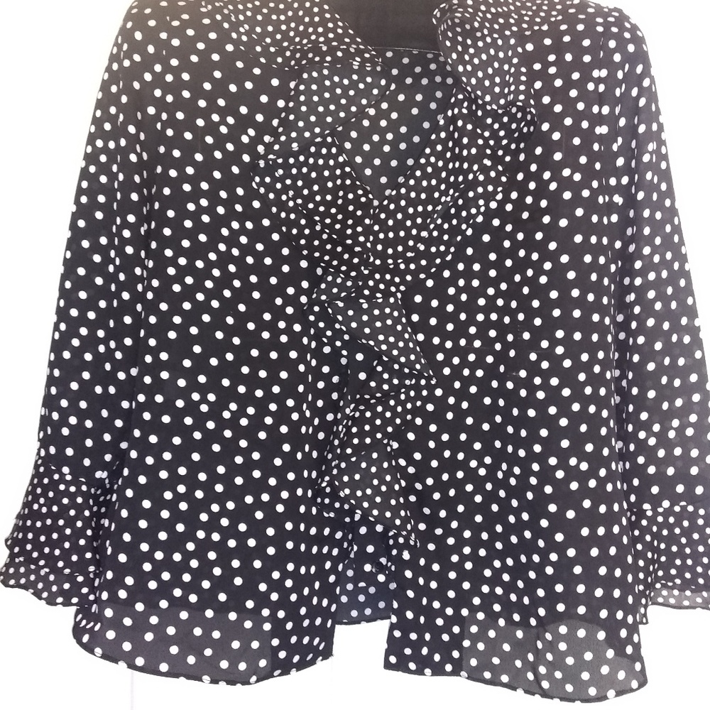 Jones New York Polka Dot Blouse
